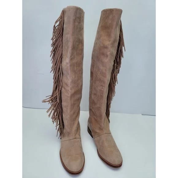 SAN EDELMAN "Josephine " tall boots with tassels size 5M - Picture 3 of 16